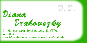 diana drahovszky business card